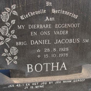 BOTHA Daniel Jacobus 1928-1978