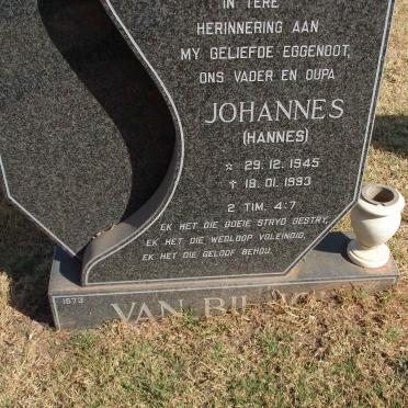 BILJON Johannes, van 1945-1993