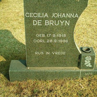BRUYN Cecilia Johanna, de 1918-1996