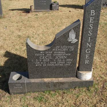 BESSINGER Cecil John 1935-1992
