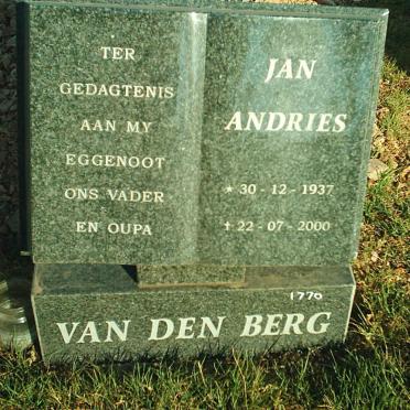 BERG Jan Andries, van den 1937-2000