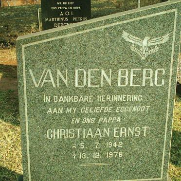 BERG Christiaan Ernst, van den 1942-1976