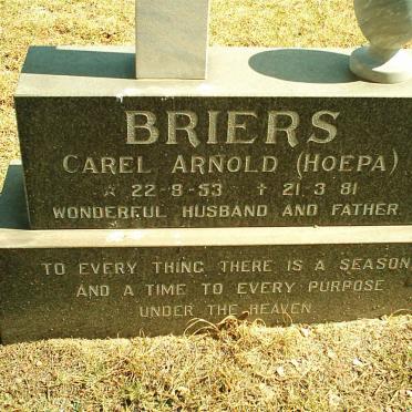 BRIERS Carel Arnold 1953-1981