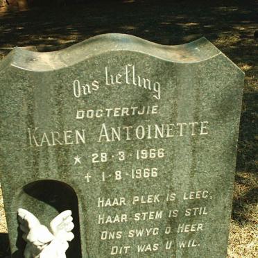 COETZEE Karen Antoinette 1966-1966