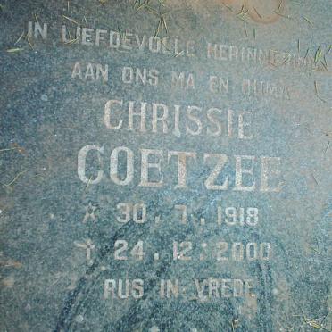 COETZEE Chrissie 1918-2000
