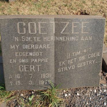 COETZEE Gert 1931-1979