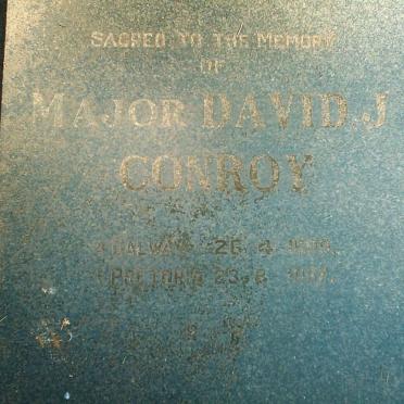 CONROY David J. 1899-1967