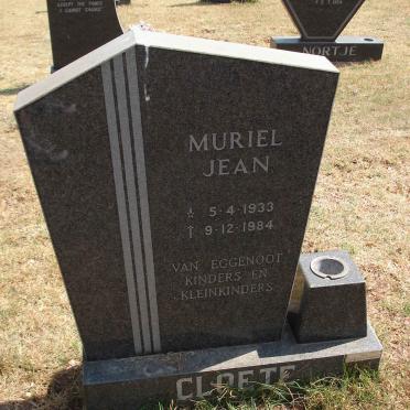 CLOETE Muriel Jean 1933-1984