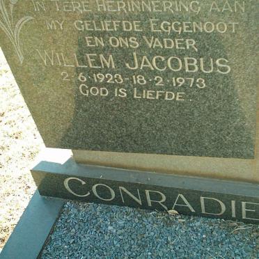 CONRADIE Willem Jacobus 1923-1973