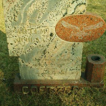 COETZER Willem Nicolaas 1940-1995
