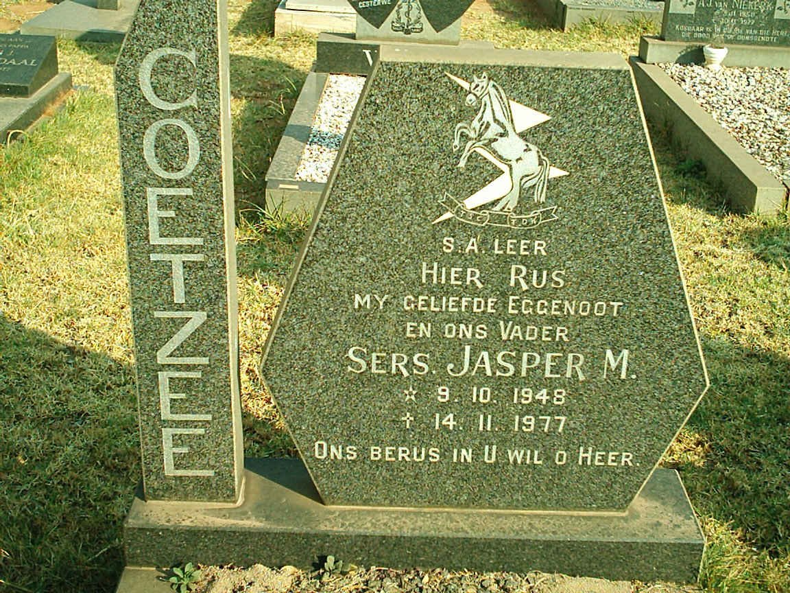 COETZEE Jasper M. 1948-1977