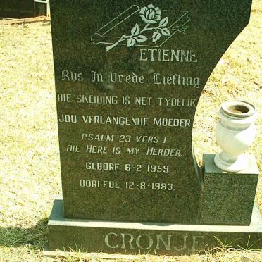 CRONJE Etienne 1959-1983