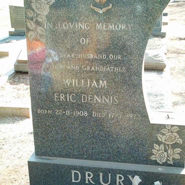 DRURY William Eric Dennis 1908-1973