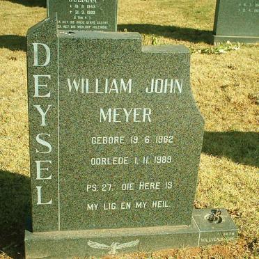 DEYSEL William John Meyer 1962-1989