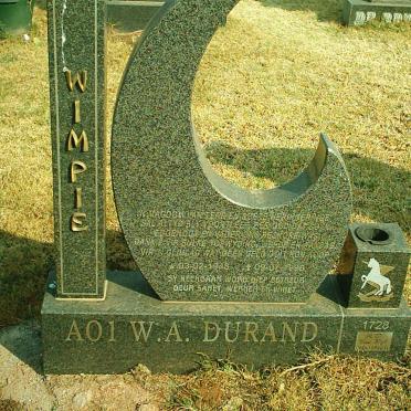 DURAND W.A. 1946-1996