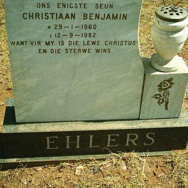 EHLERS Christiaan Benjamin 1960-1982