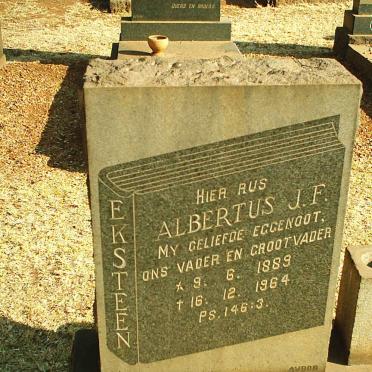 EKSTEEN Albertus J.F. 1889-1964