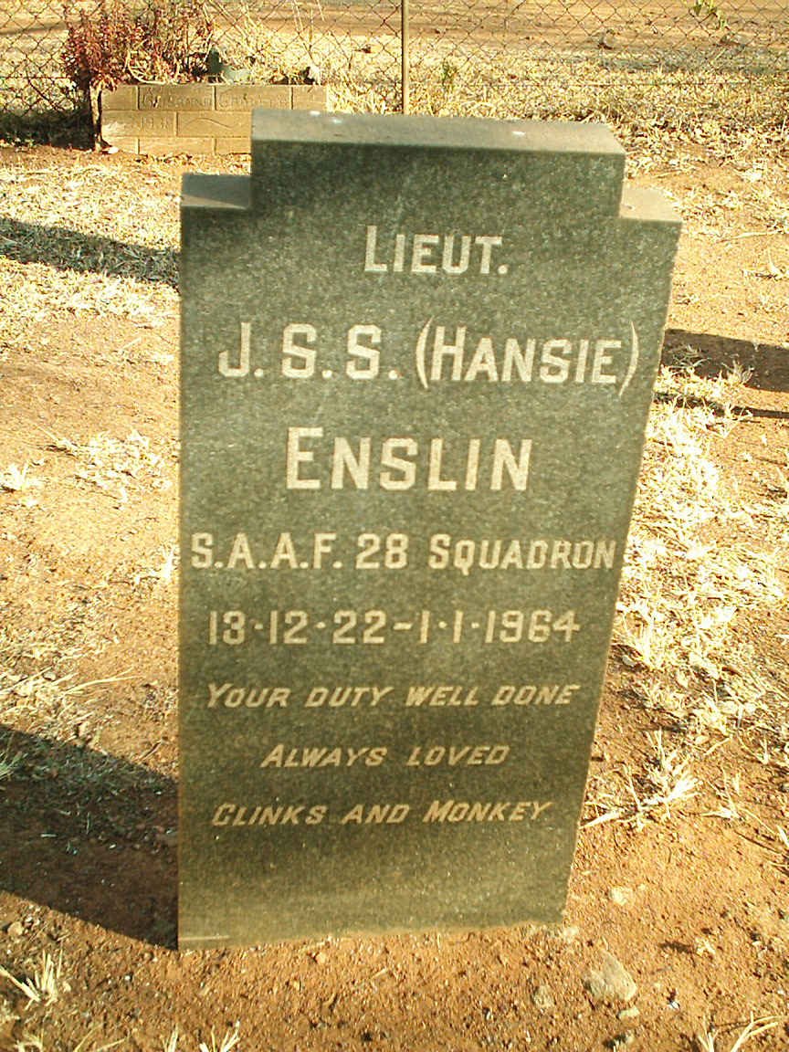 ENSLIN J.S.S. 1922-1964