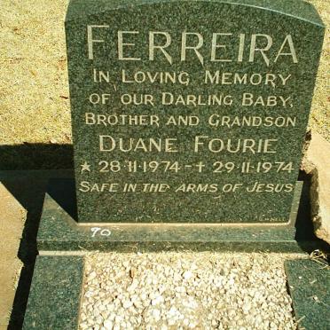 FERREIRA Duane Fourie 1974-1974
