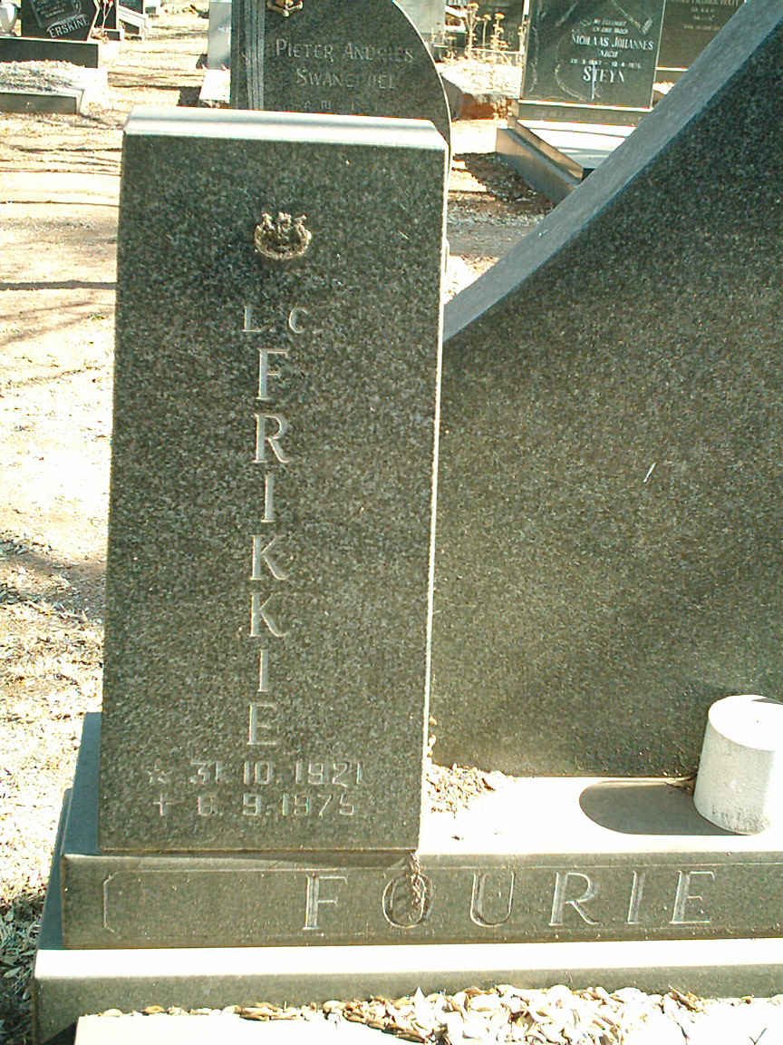 FOURIE Frikkie 1921-1975