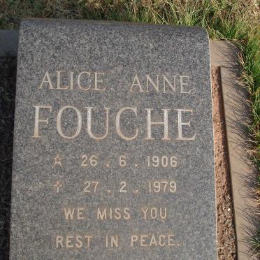 FOUCHE Alice Anne 1906-1979