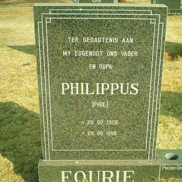 FOURIE Philippus 1928-1996
