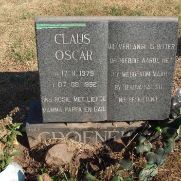 GROENEWALD Claus Oscar 1979-1992