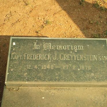 GREYVENSTEIN Frederick J. 1948-1976