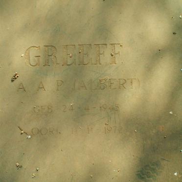 GREEFF A.A.P. 1945-1972
