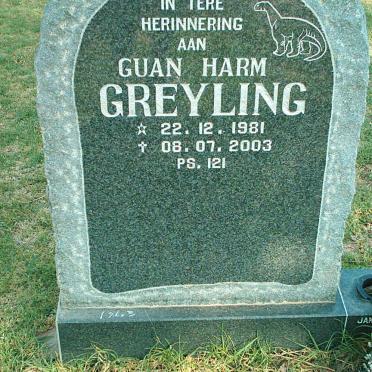 GREYLING Guan Harm 1981-2003