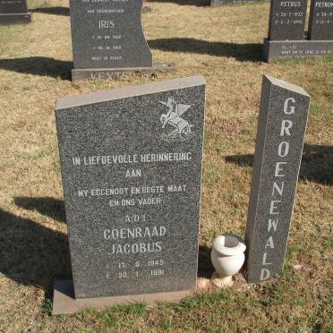 GROENEWALD Coenraad Jacobus 19454-1991