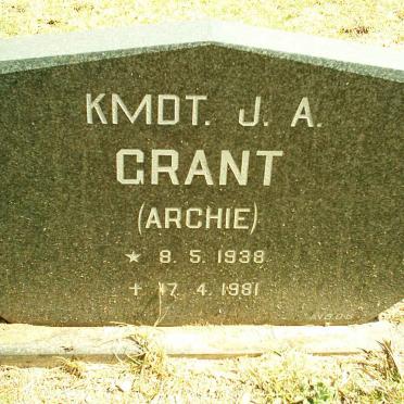 GRANT J.A. 1938-1981