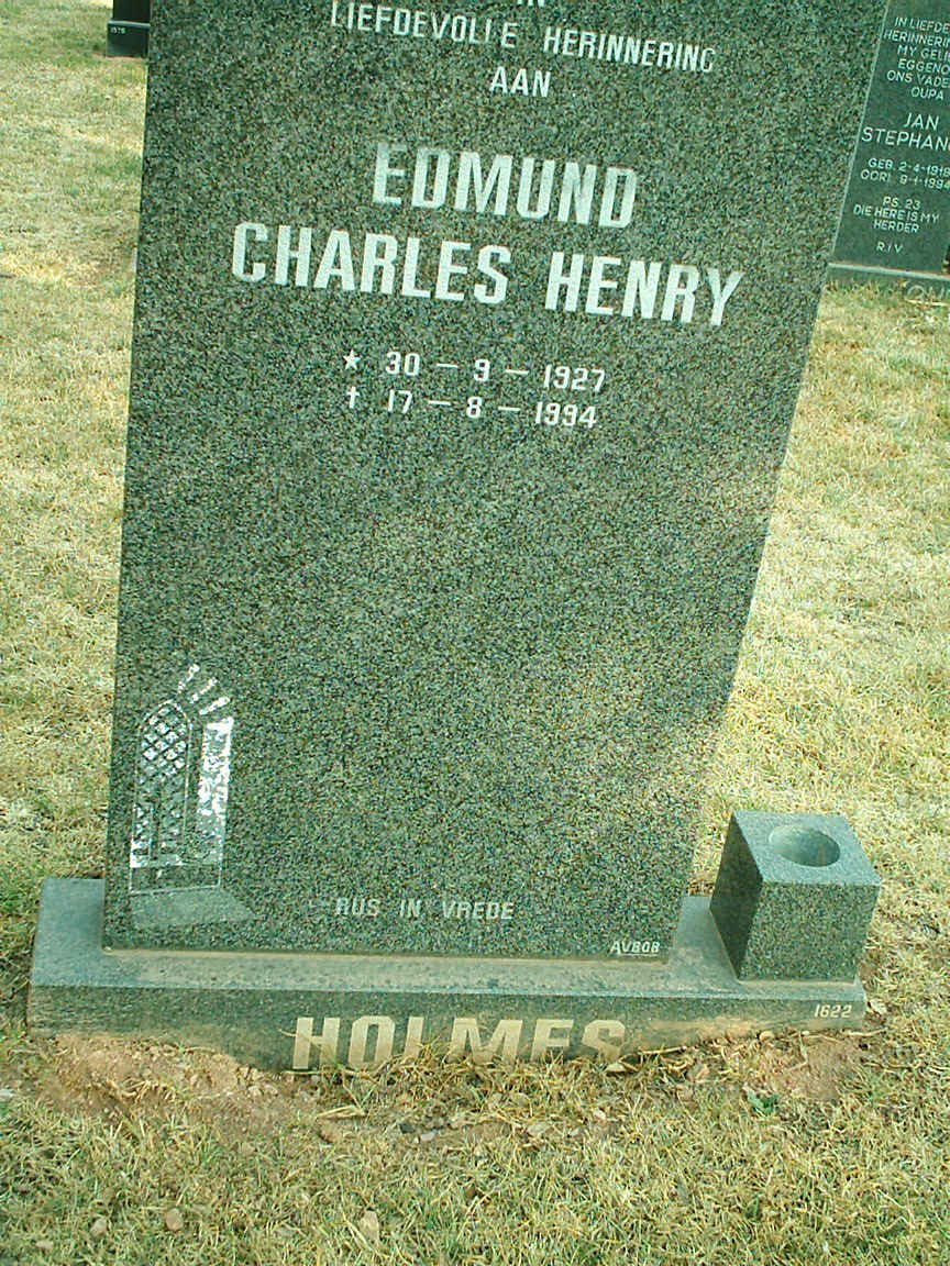 HOLMES Edmund Charles Henry 1927-1994