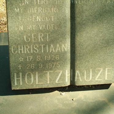 HOLTZHAUZEN Gert Christiaan 1926-1975