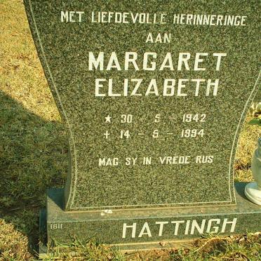 HATTINGH Margaret Elizabeth 1942-1994