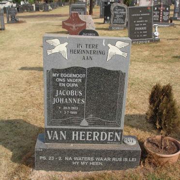 HEERDEN Jacobus Johannes, van 1923-1999