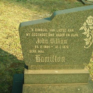 HAMILTON John William 1894-1970