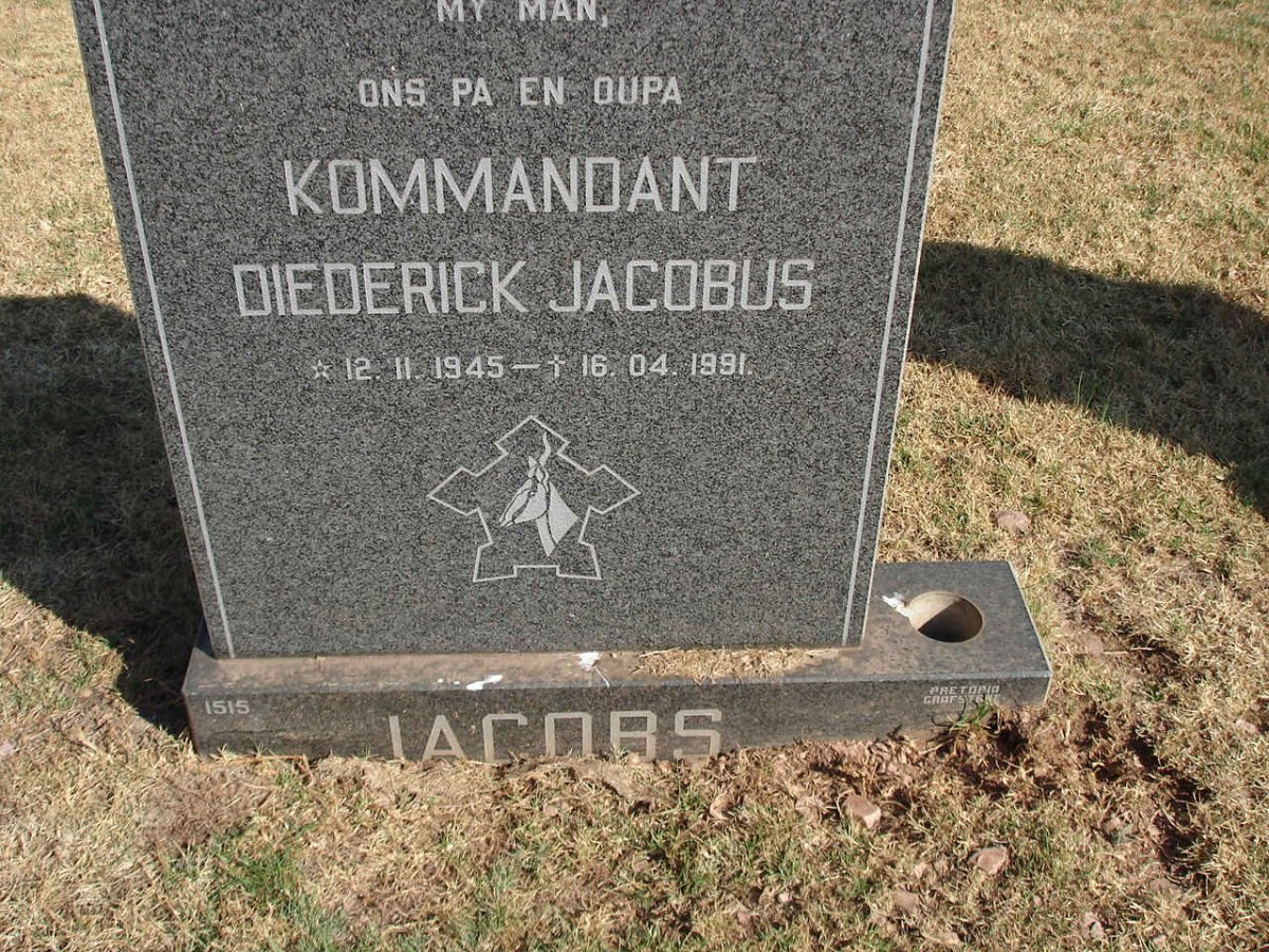 JACOBS Diederick Jacobus 1945-1991