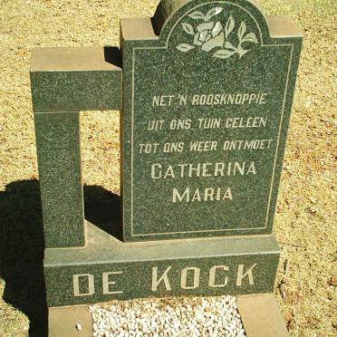 KOCK Catherina Maria, de