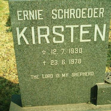 KIRSTEN Ernie Schroeder 1930-1978