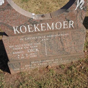 KOEKEMOER Dick 1930-1990