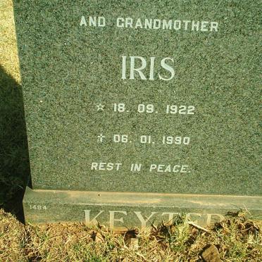 KEYTER Iris 1922-1990