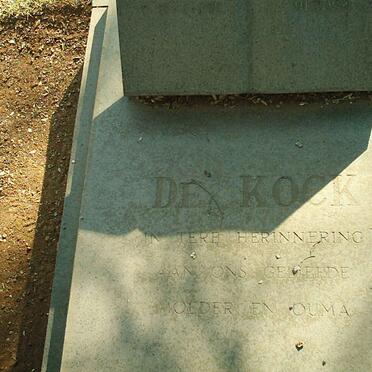 KOCK Catharina ?, van