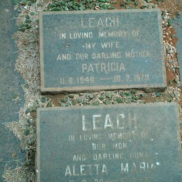 LEACH Patricia 1946-1973 :: LEACH Aletta Maria 1920-1977