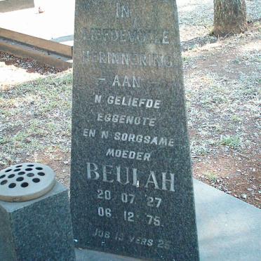 LOUW Beulah 1927-1975