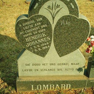 LOMBARD Hendrik Johannes 1944-1994