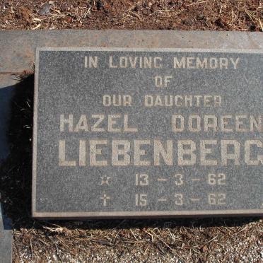 LIEBENBERG Hazel Doreen 1962-1962