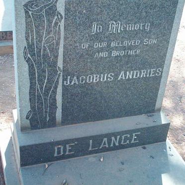 LANGE Jacobus Andries, de