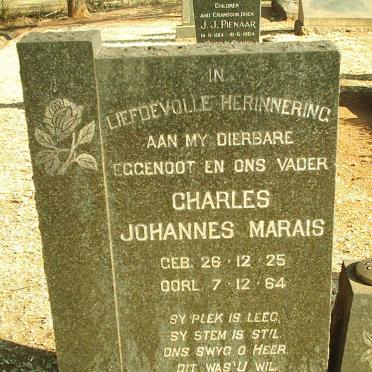 MARAIS Charles Johannes 1925-1964
