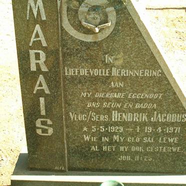 MARAIS Hendrik Jacobus 1929-1971